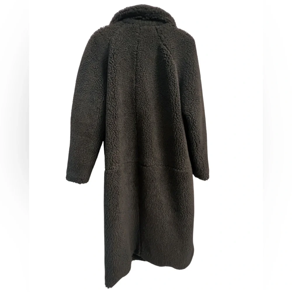 H&M: “Long Pile” / Teddy Coat (Black, Size M) - Picture 4 of 6